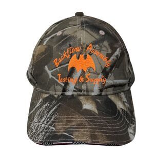 Backflow Assembly Testing & Supply Slideback Hat Camouflage OSFA Flex Strap Katl